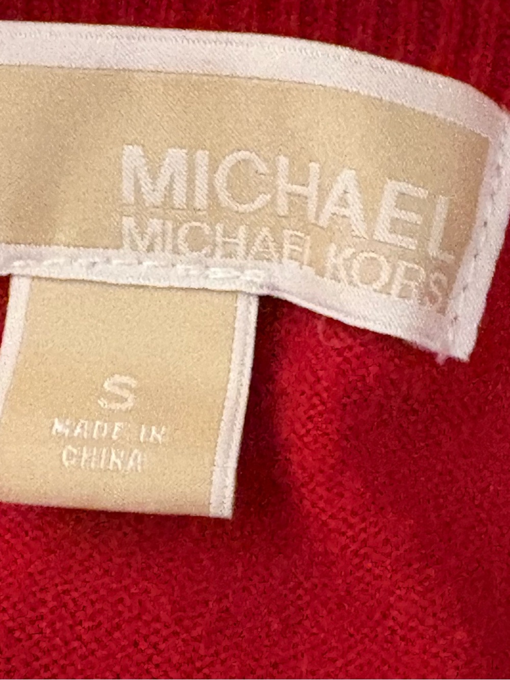 Michael Kors Vibrant Red Crewneck Sweater - Picture 4 of 4